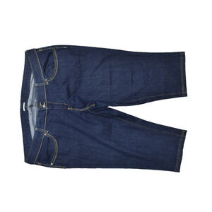 Levi's Women's Blue Denim Bermuda Shorts Plus Size 24 Mid-Rise Stretch
